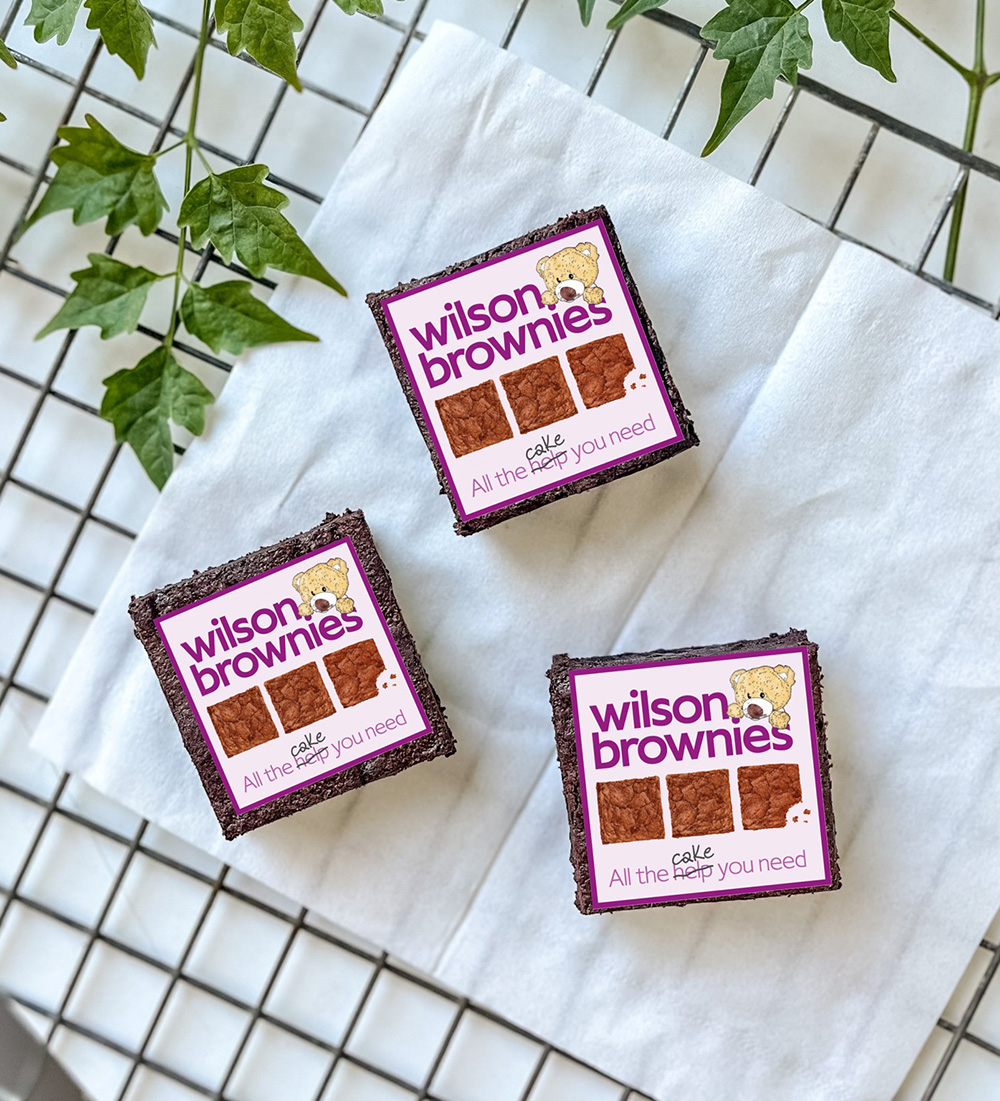 Wilson Brownies display